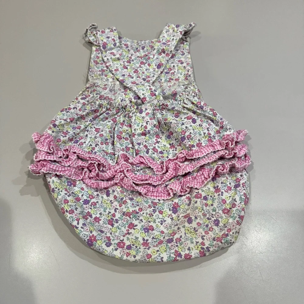 Classic Whimsey One Piece Floral with Pink Ruffles Size 2